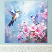 Die Hummingbird-Designserie 12 Leinwanddruck (Insitu (Holzboden))