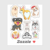 DIE HUNDE LOVER AUFKLEBER (Blatt)