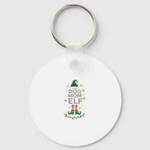 Die Hunde-Mama-Elfe Weihnachten Lustiger Hunde-Lie Schlüsselanhänger
