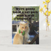 Die Hunde werden für es zahlen Karte (Gelbe Blume)