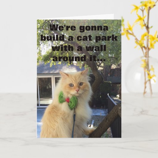 Die Hunde werden für es zahlen Karte (Gelbe Blume)