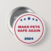 Die Hunde wieder sicher essen lassen Button (Vorne & Hinten)