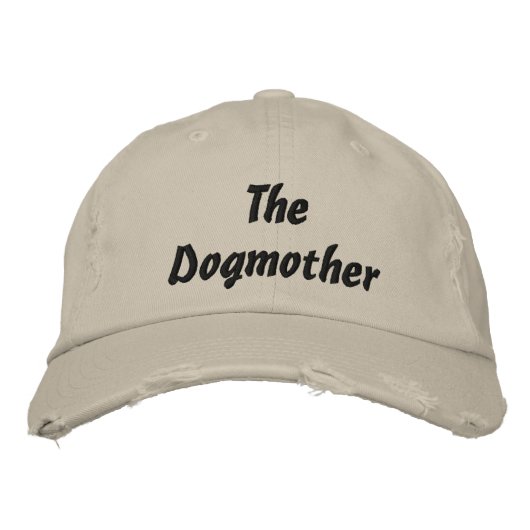 Die Hundemutter Bestickte Kappe (Vorderseite)