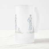 Die Hundeshow Mattglas Bierglas (VorderseiteRechts)