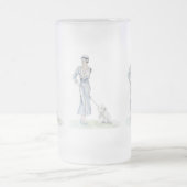 Die Hundeshow Mattglas Bierglas (Mittel)