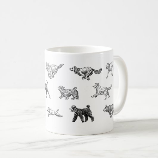 Die HundeTasse Kaffeetasse (VorderseiteRechts)