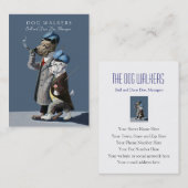 Die Hundewanderer/die Haustier-Modell-Karte Visitenkarte (Vorne/Hinten)