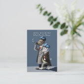 Die Hundewanderer/die Haustier-Modell-Karte Visitenkarte (Stehend Vorderseite)