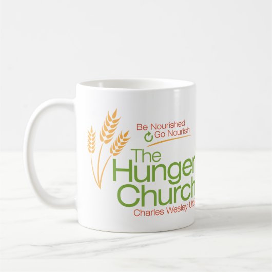 Die Hunger-Kirchen-Tasse Kaffeetasse (Links)