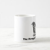 Die hungrigen Tigerbrüllen! Kaffeetasse (Mittel)