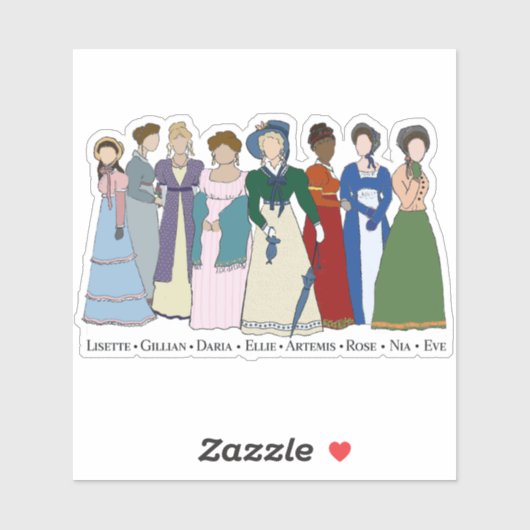 Die Huntresen, speziell zugeschnittene Vinyl-Aufkl Aufkleber (Blatt)