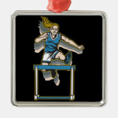 Die Hürden der Frauen Silbernes Ornament (Vorne)