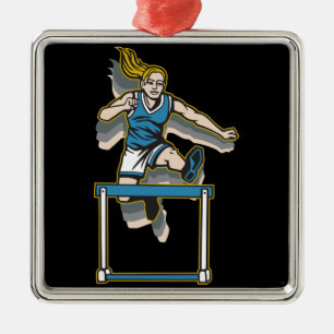 Die Hürden der Frauen Silbernes Ornament