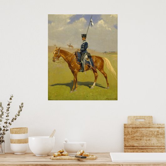 Die Hussar, Frederic Remington Poster (Küche)