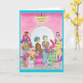 Die Hut-Geschäfts-Paris-Butike-Gruß-Karte Karte (Gelbe Blume)