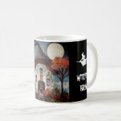 Die Hütte der Halloween-Kaffee-Tassen-Hexen Kaffeetasse (VorderseiteRechts)