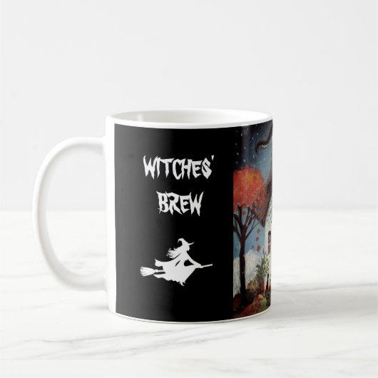 Die Hütte der Halloween-Kaffee-Tassen-Hexen Kaffeetasse (Links)