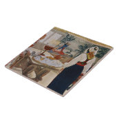 Die Hütte eines Bergmannes, von einem Handels- Fliese (Seite)