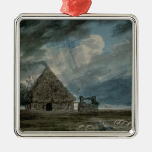 Die Hütte eines Schäfers zwischen Neapel und Silbernes Ornament