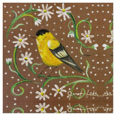 Die Hütte Goldfinch Stoff (Nahaufnahme)