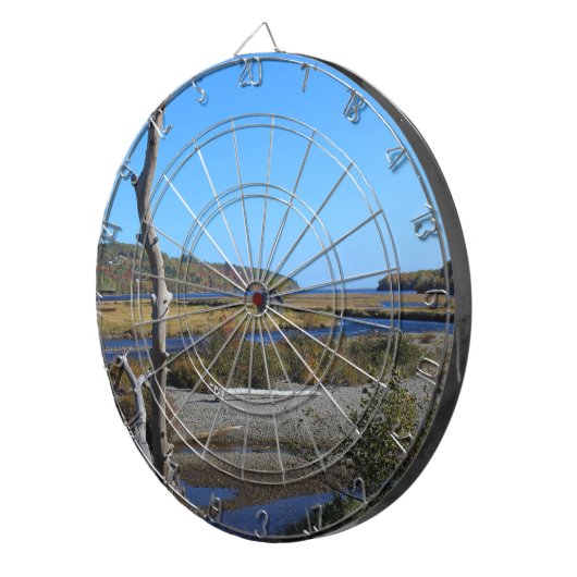 Die Hütte in der Gans-Bucht Dartscheibe (Vorderseite rechts)