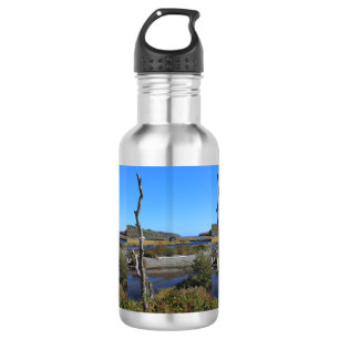 Die Hütte in der Gans-Bucht Edelstahlflasche