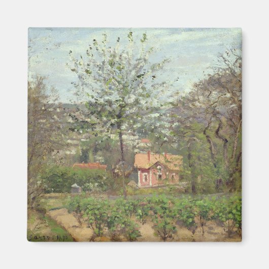 Die Hütte oder das rosa Haus Magnet (Vorne)