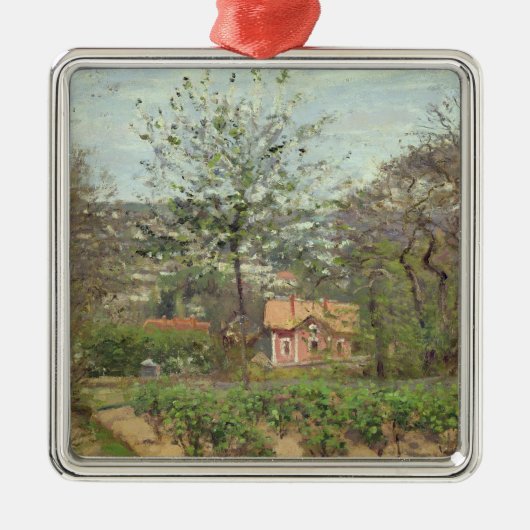 Die Hütte oder das rosa Haus Ornament Aus Metall (Vorne)