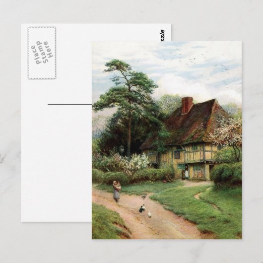 Die Hütte Postkarte (Vorne/Hinten)