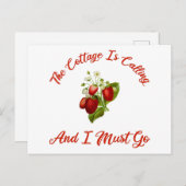 Die Hütte ruft und ich muss gehen Postkarte (Vorne/Hinten)