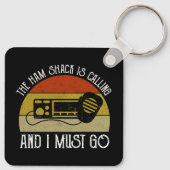 Die Hütte ruft und ich muss gehen Schlüsselanhänger (Rückseite)