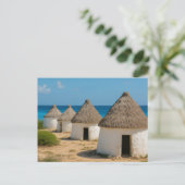 Die Hütten in Bonaire Postkarte (Stehend Vorderseite)