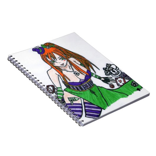 die Hutverrückte in Mangaversion Notizblock (Rechte Seite)