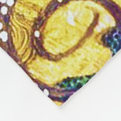 Die Hydra, Gustav Klimt Fleecedecke (Ecke)