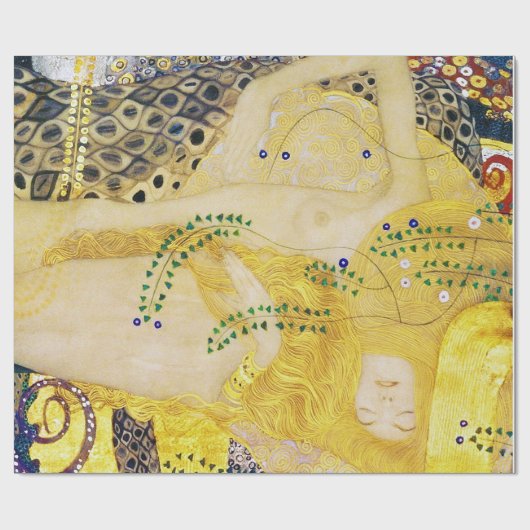 Die Hydra, Gustav Klimt Geschenkpapier (Flach)