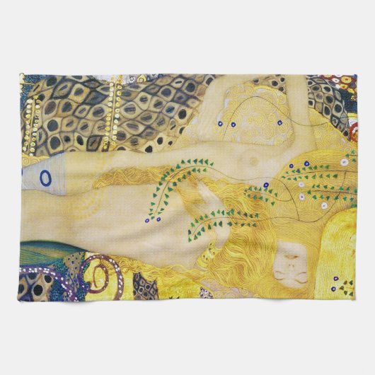 Die Hydra, Gustav Klimt Geschirrtuch (Horizontal)