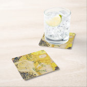 Die Hydra, Gustav Klimt Rechteckiger Pappuntersetzer (Vor Ort)