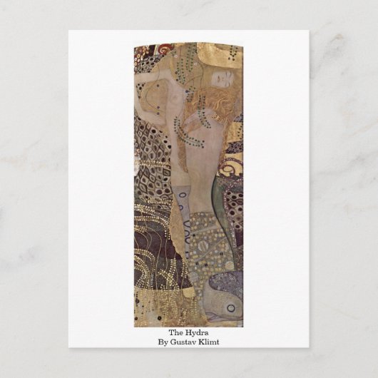 Die Hydra von Gustav Klimt Postkarte (Vorderseite)