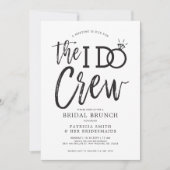 Die I-Crew | Bridal Crew Brunch Einladung (Vorderseite)
