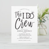 Die I-Crew | Bridal Crew Brunch Einladung (Stehend Vorderseite)