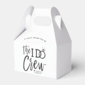 Die I-Crew | Hochzeitsfeier Geschenkschachtel (Vorderseite)