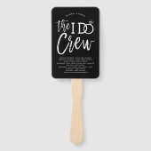 Die I-Crew | Hochzeitsfeier und Programm Black Fächer (Vorderseite)