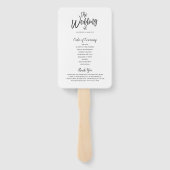 Die I-Crew | Hochzeitsfeier und Programm Fächer (Rückseite)