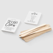 Die I-Crew | Hochzeitsfeier und Programm Fächer (Non-assembled)