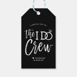 Die I-Crew | Hochzeitsparty favorit Black Geschenkanhänger