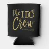 Die I-Crew | Ihre Hochzeitsfeier | Gold Script Dosenkühler (Vorderseite)