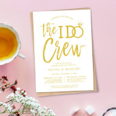 Die I-Crew | Probe Dinner Gold+White Invit Einladung