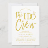Die I-Crew | Probe Dinner Gold+White Invit Einladung (Vorderseite)