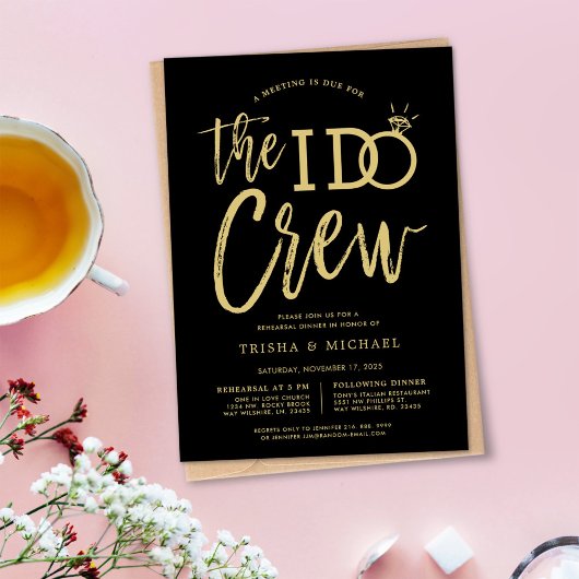 Die I-Crew | Probe | Goldstil Einladung