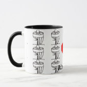 Die i ♥ Disc-Golfkaffee-Tasse Tasse (Links)